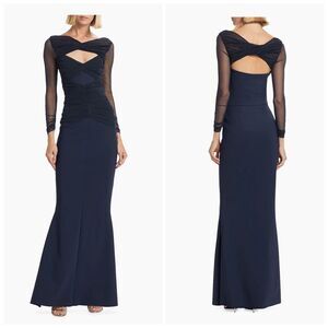 Chiara Boni La Petite Robe Leitha Layered Cut-Out Gown Size 6 $1090